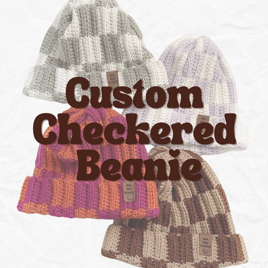 Custom Checkered Beanie